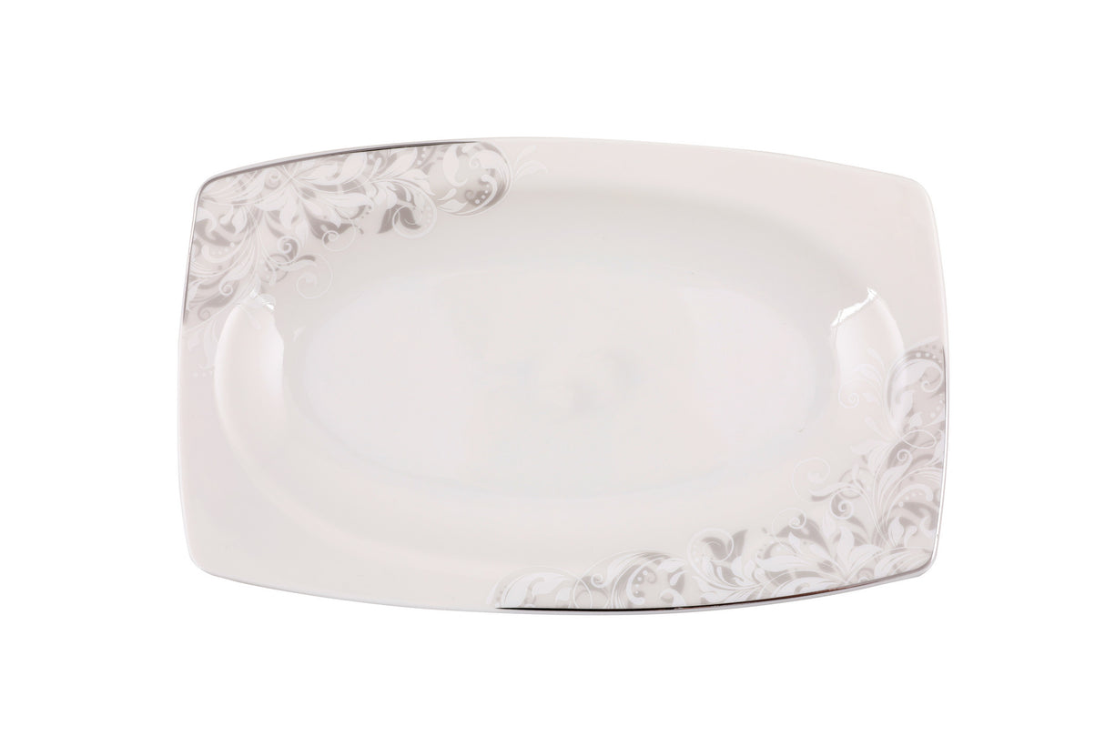Serviciu de masă 61 bucăți GBSCR61KYT8305507, Alb, 29x18 cm