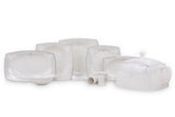 Serviciu de masă 61 bucăți GBSCR61KYT8305428, Alb, 29x18 cm