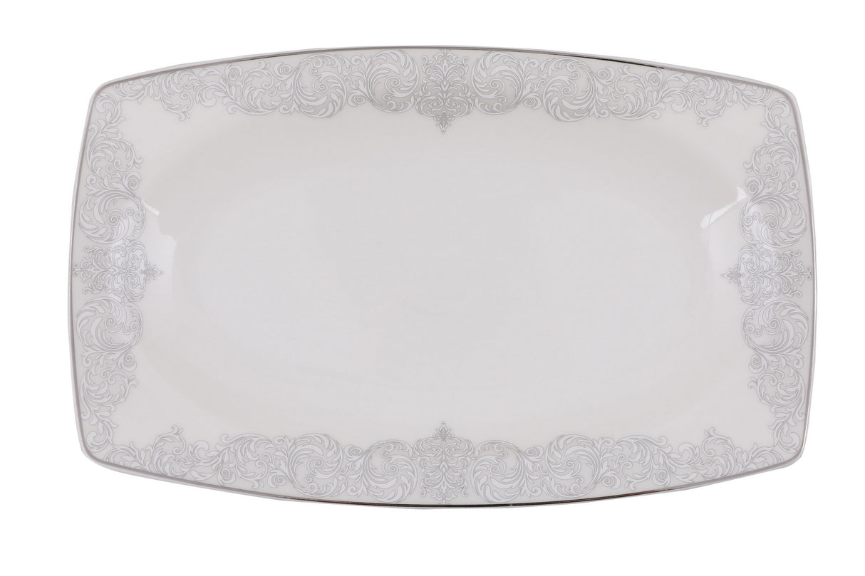 Serviciu de masă 61 bucăți GBSCR61KYT8305428, Alb, 29x18 cm