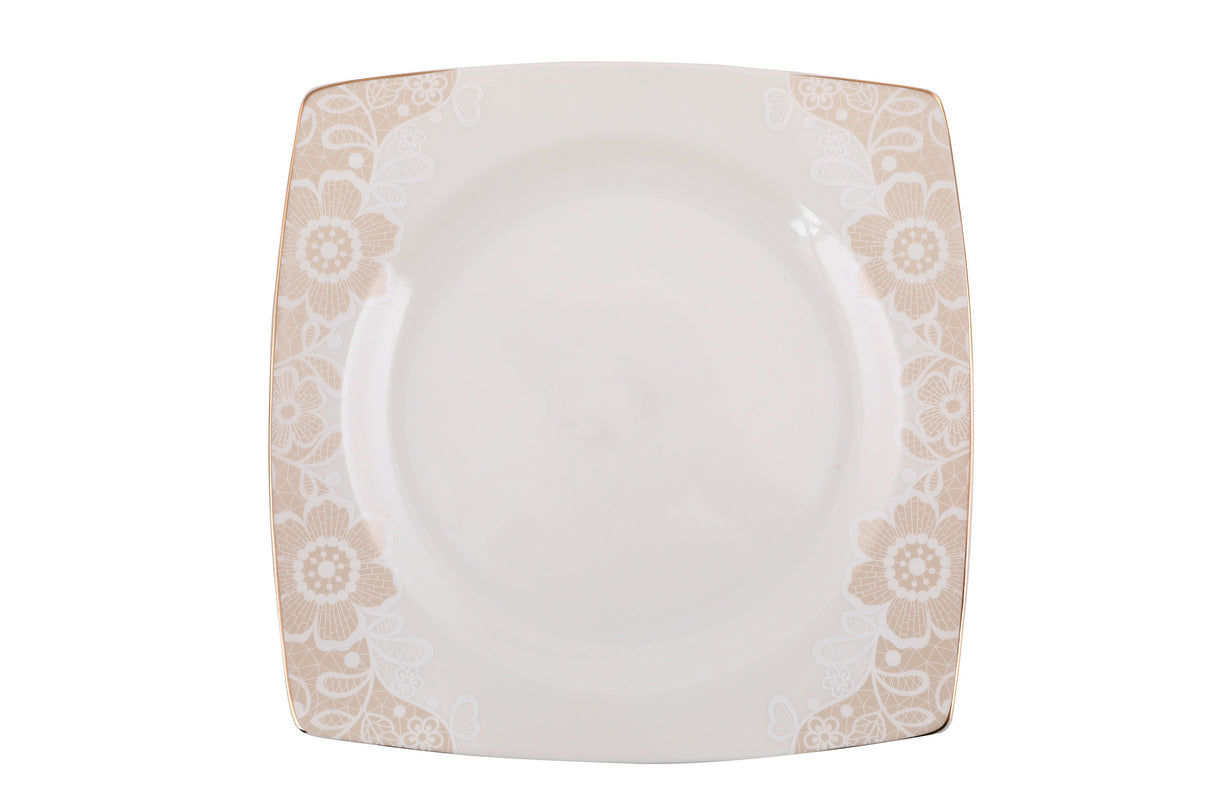Serviciu de masă 61 bucăți GBSCR61KYT8305487, Alb, 29x18 cm