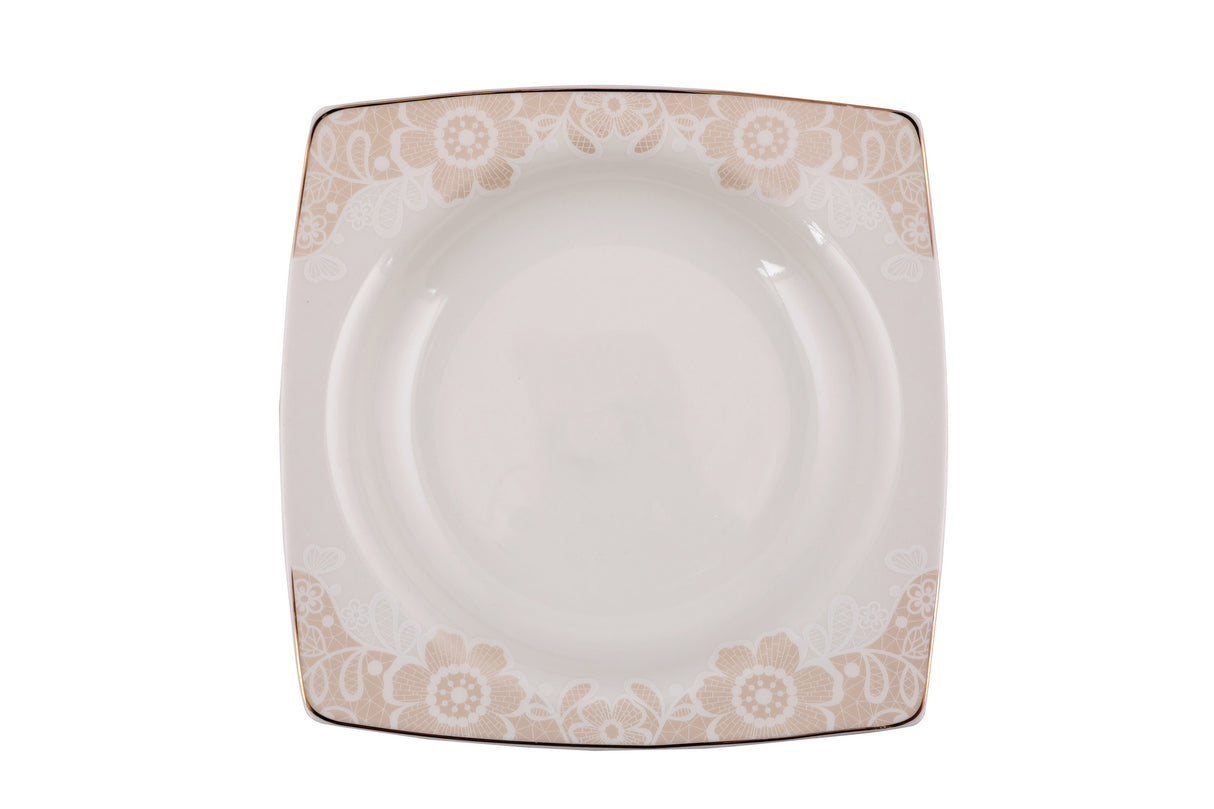 Serviciu de masă 61 bucăți GBSCR61KYT8305487, Alb, 29x18 cm