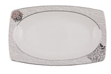 Serviciu de masă 61 bucăți GBSCR61KYT8405951, Alb, 29x18 cm