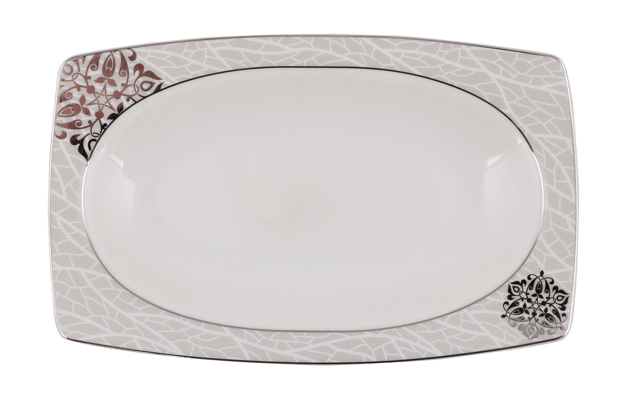 Serviciu de masă 61 bucăți GBSCR61KYT8405951, Alb, 29x18 cm