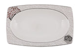Serviciu de masă 61 bucăți GBSCR61KYT8405951, Alb, 29x18 cm