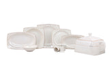 Serviciu de masă 61 bucăți GBSCR61KYT8405945, Alb, 29x18 cm
