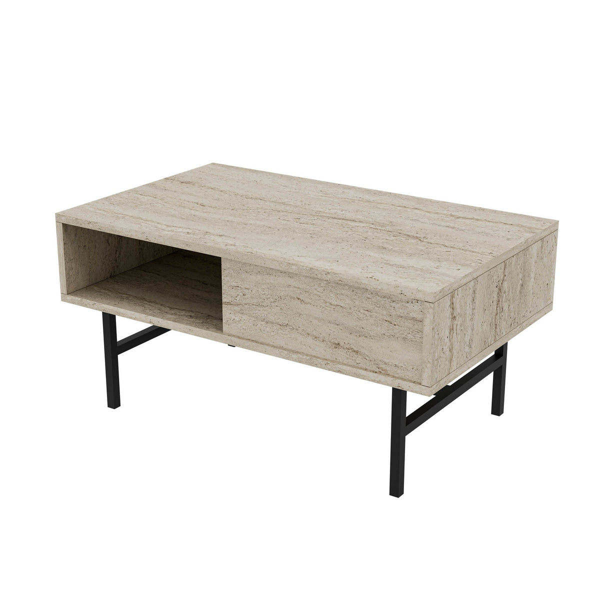 Măsuță de cafea Diamond 4230, Traverten, 90x54x39 cm
