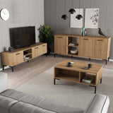 Set mobilă pentru sufragerie Set 1596-2086-1636, Stejar, 150x34x52 cm