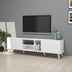 Comodă TV Elegante 1320, Alb, 180x34x52 cm, SKU 389MZA1105, imagine 2