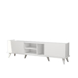 Comodă TV Elegante 1320, Alb, 180x34x52 cm