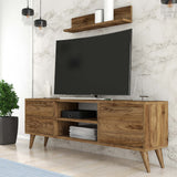 Comodă TV Senfoni 1116, Nuc, 138x30x49 cm
