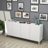 Consolă Elegante Console, Nuc, 180x81x45 cm - Alb, SKU 389MZA1126