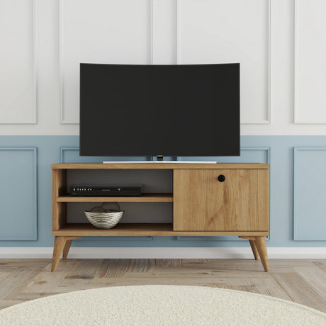 Comodă TV Retro 1552, Stejar, 90x30x15 cm
