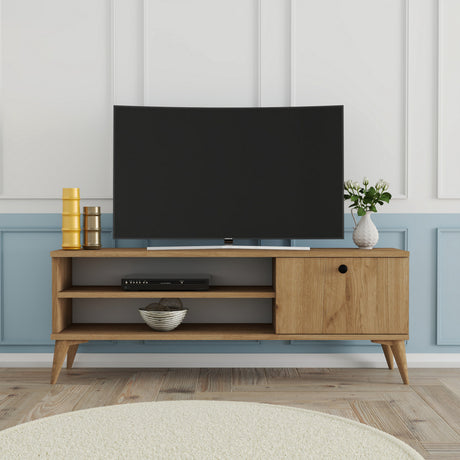 Comodă TV Retro 1562, Stejar, 120x30x15 cm