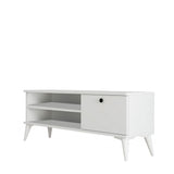 Comodă TV Retro 1564, Alb, 120x30x15 cm