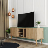 Comodă TV Carmen - 1532, Stejar, 150x34x52 cm