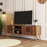 Comodă TV Exxen - 1582, Nuc, 150x34x52 cm