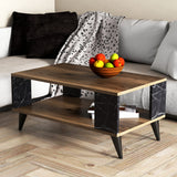 Măsuță de cafea City 2024, Dark walnut - Negru, 90x42x54 cm
