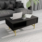 Măsuță de cafea Style 4220, Negru, 90x54x40 cm