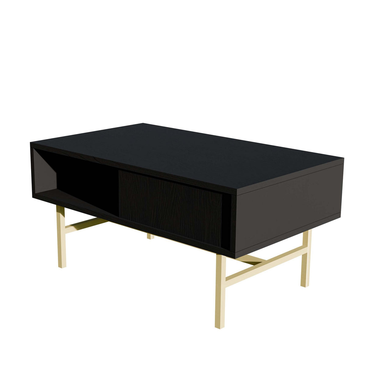 Măsuță de cafea Style 4220, Negru, 90x54x40 cm