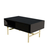 Măsuță de cafea Style 4220, Negru, 90x54x40 cm
