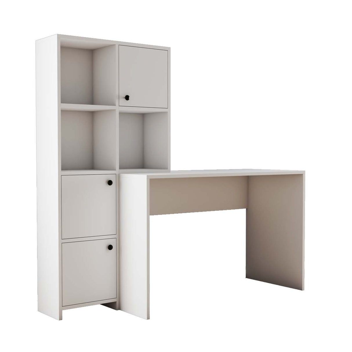 Birou Silence - 1990, Alb, 157x52x147 cm