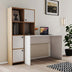 Birou Silence - 1992, Alb - Stejar, 156.8x51.5x146.8 cm, SKU 389MZA1809, imagine 1
