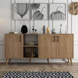 Consolă Exxen Console, Stejar, 180x80x45 cm - Stejar, SKU 389MZA2205