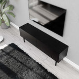 Comodă TV Felix 4000, Negru, 138x30x50 cm