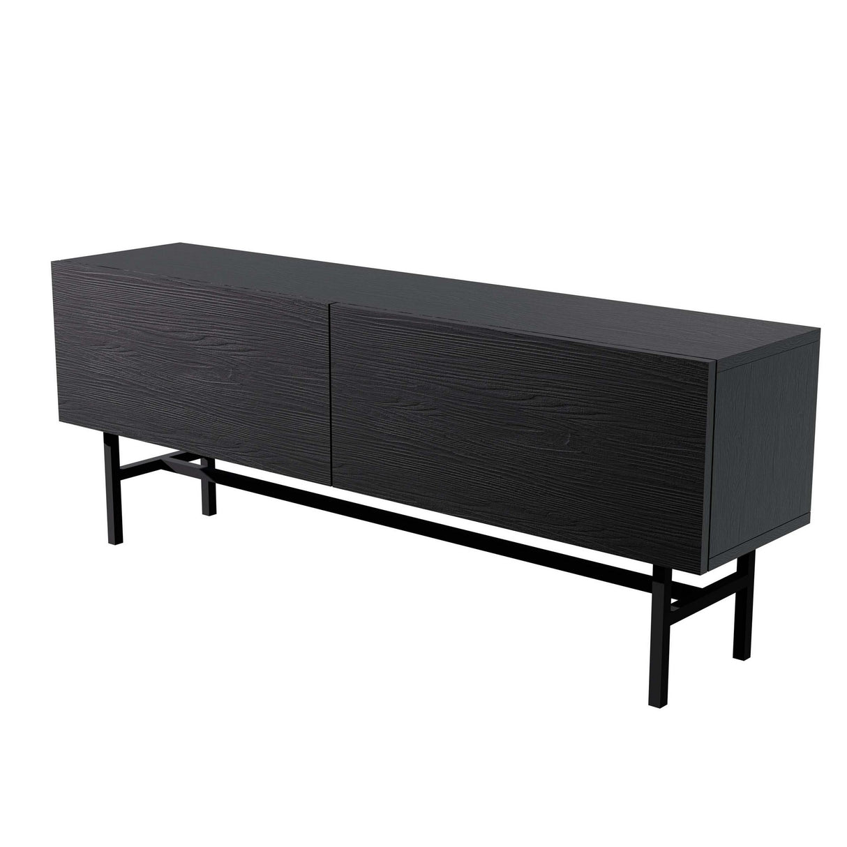 Comodă TV Felix 4000, Negru, 138x30x50 cm