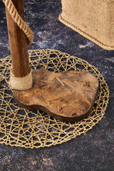 Veioză Triangle - Antiquation, Natur, Ø19x15 cm