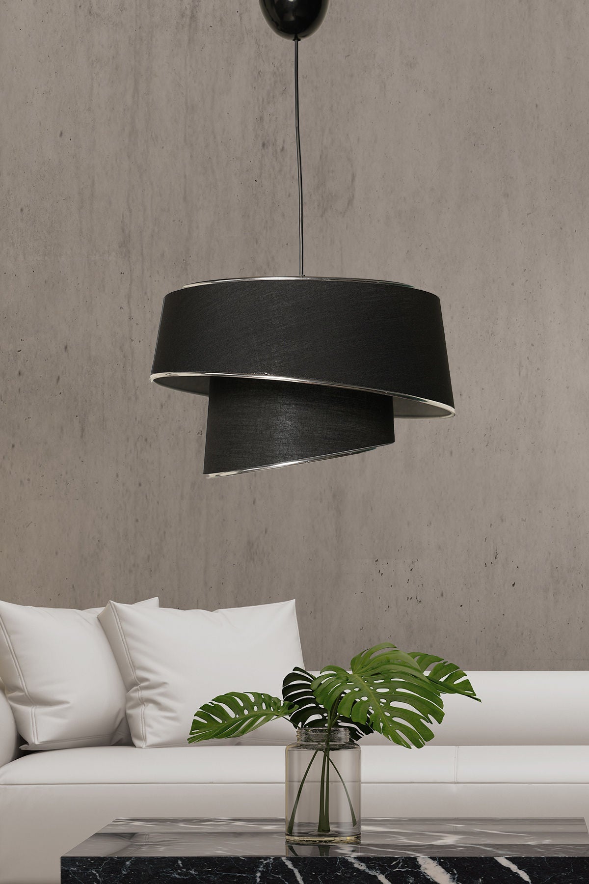 Lustră Barette, Diverse culori, 32x32 cm - Argintiu - Negru | SKU: 390FLH1629 | Lustră Barette, 32x32 cm, varianta Argintiu - Negru, produs pentru amenajarea locuinței, disponibil online în România la CasaMob