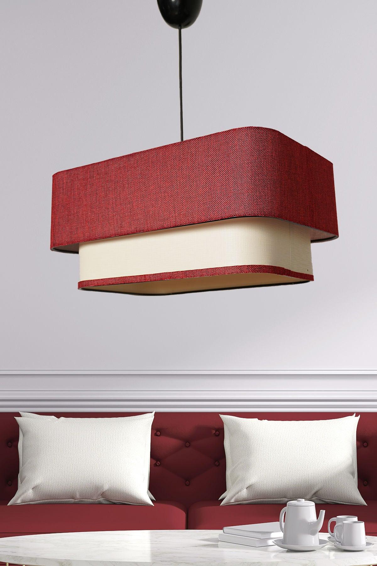 Lustră Varianza, Diverse culori, 35x20 cm - Crem - Roșu | SKU: 390FLH1650 | Lustră Varianza, 35x20 cm, varianta Crem - Roșu, produs pentru amenajarea locuinței, disponibil online în România la CasaMob
