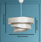 Lustră Couper, Diverse culori, 40x40 cm - Bej - Argintiu | SKU: 390FLH1685 | Lustră Couper, 40x40 cm, varianta Bej - Argintiu, produs pentru amenajarea locuinței, disponibil online în România la CasaMob