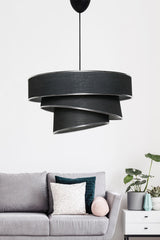 Lustră Couper, Diverse culori, 40x40 cm - Negru - Argintiu | SKU: 390FLH1690 | Lustră Couper, 40x40 cm, varianta Negru - Argintiu, produs pentru amenajarea locuinței, disponibil online în România la CasaMob