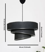 Lustră Couper, Diverse culori, 40x40 cm - Negru - Argintiu | SKU: 390FLH1690 | Lustră Couper, 40x40 cm, varianta Negru - Argintiu, produs pentru amenajarea locuinței, disponibil online în România la CasaMob
