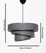 Lustră Couper, Diverse culori, 40x40 cm - Antracit - Argintiu | SKU: 390FLH1692 | Lustră Couper, 40x40 cm, varianta Antracit - Argintiu, produs pentru amenajarea locuinței, disponibil online în România la CasaMob
