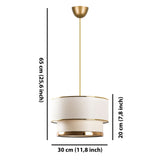 Lustră Cake, Diverse culori, Ø30x20 cm - Crem - Auriu | SKU: 390FLH1820 | Lustră Cake, Ø30x20 cm, varianta Crem - Auriu, produs pentru amenajarea locuinței, disponibil online în România la CasaMob