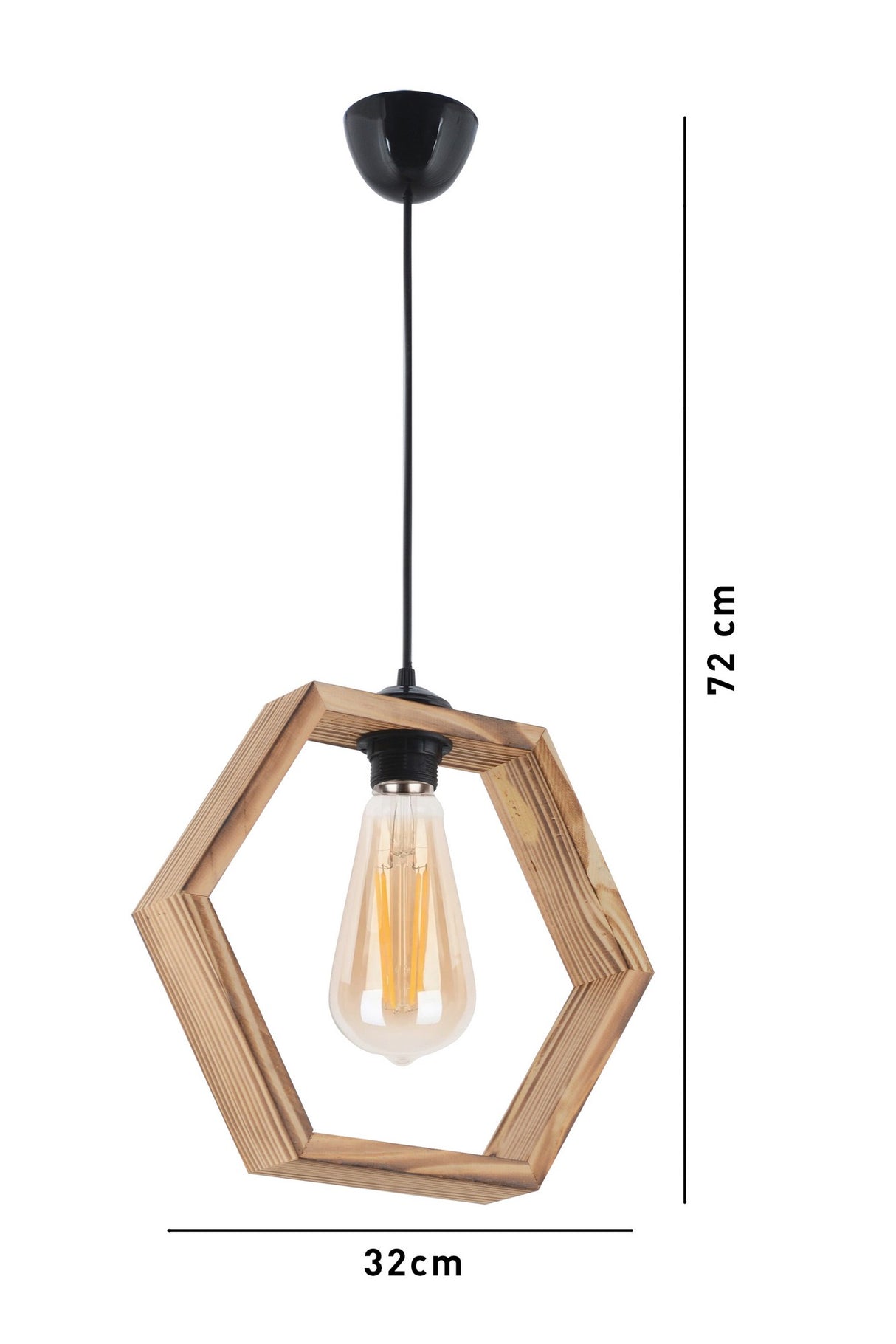 Lustră Hexagon Natural, Natur