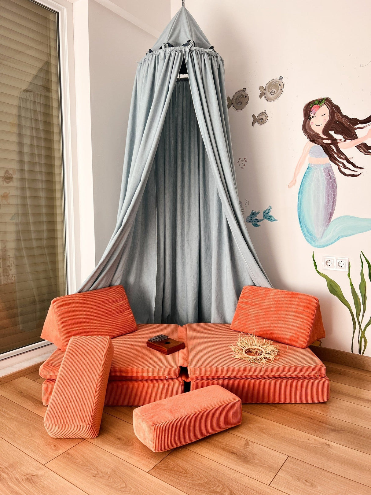 Canapea extensibilă 2 locuri Puzzle, Diverse culori, 140x70x46 cm - Portocaliu | SKU: 391EVL1101 | Canapea extensibilă 2 locuri Puzzle, 140x70x46 cm, varianta Portocaliu, produs pentru amenajarea locuinței, disponibil online în România la CasaMob