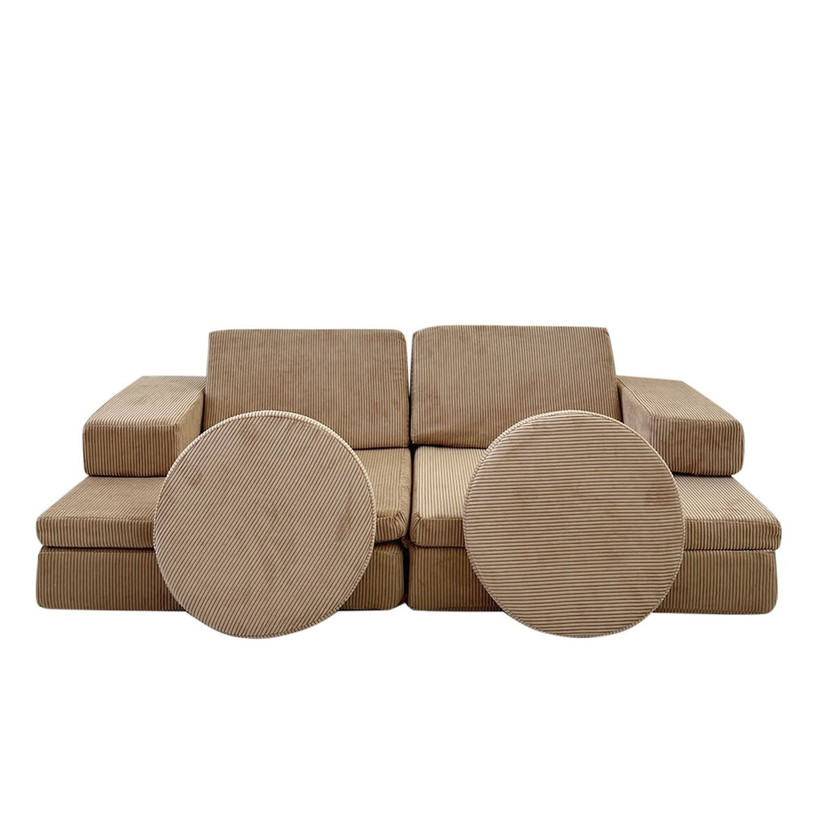Canapea extensibilă 2 locuri Puzzle, Diverse culori, 140x70x46 cm - Camel | SKU: 391EVL1108 | Canapea extensibilă 2 locuri Puzzle, 140x70x46 cm, varianta Camel, produs pentru amenajarea locuinței, disponibil online în România la CasaMob