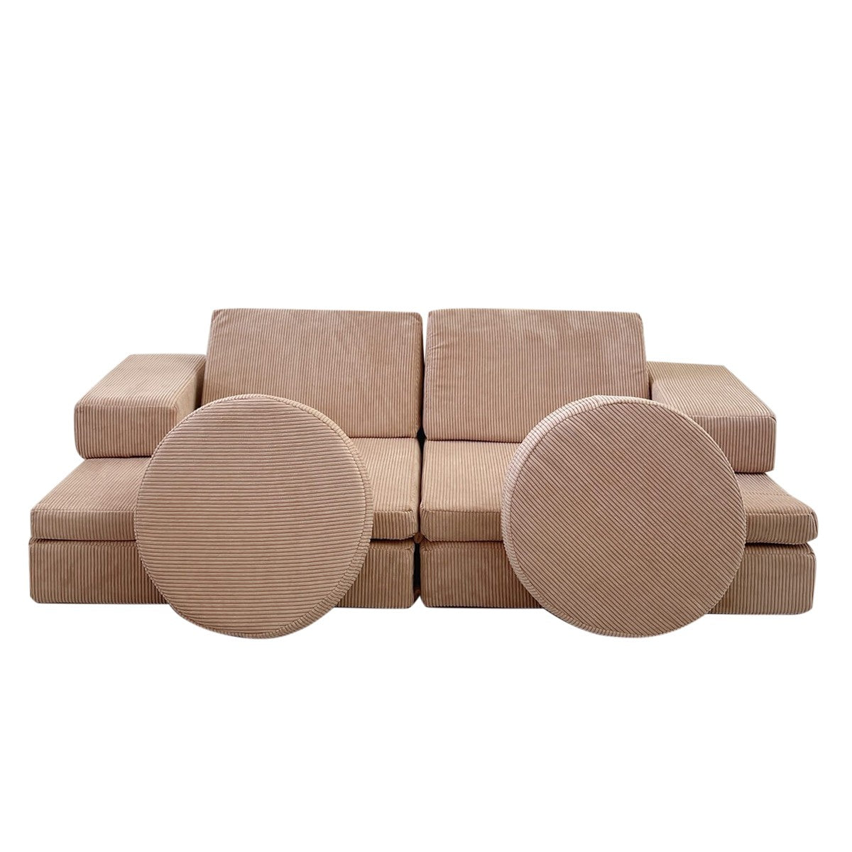 Canapea extensibilă 2 locuri Puzzle, Diverse culori, 140x70x46 cm - Roz | SKU: 391EVL1111 | Canapea extensibilă 2 locuri Puzzle, 140x70x46 cm, varianta Roz, produs pentru amenajarea locuinței, disponibil online în România la CasaMob