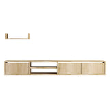 Comodă TV Heka, Stejar safir, 40x15x12 cm