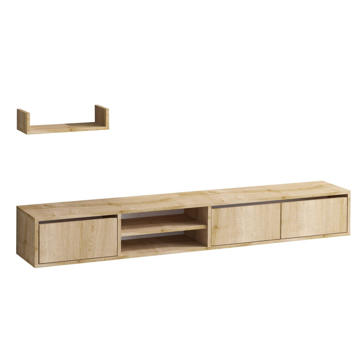 Comodă TV Heka, Stejar safir, 40x15x12 cm