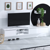 Comodă TV Alcor, Alb, 40x15x12 cm