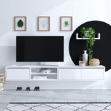 Comodă TV Alcor, Alb, 40x15x12 cm