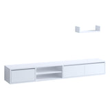 Comodă TV Alcor, Alb, 40x15x12 cm