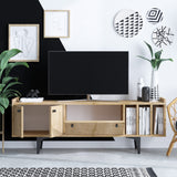 Comodă TV Antares, Stejar safir, 150x35x57 cm