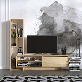 Comodă TV Larissa, Stejar safir, 177x30x158 cm