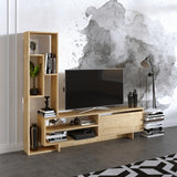 Comodă TV Larissa, Stejar safir, 177x30x158 cm