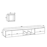 Comodă TV Avior, Stejar safir, 25x15x25 cm
